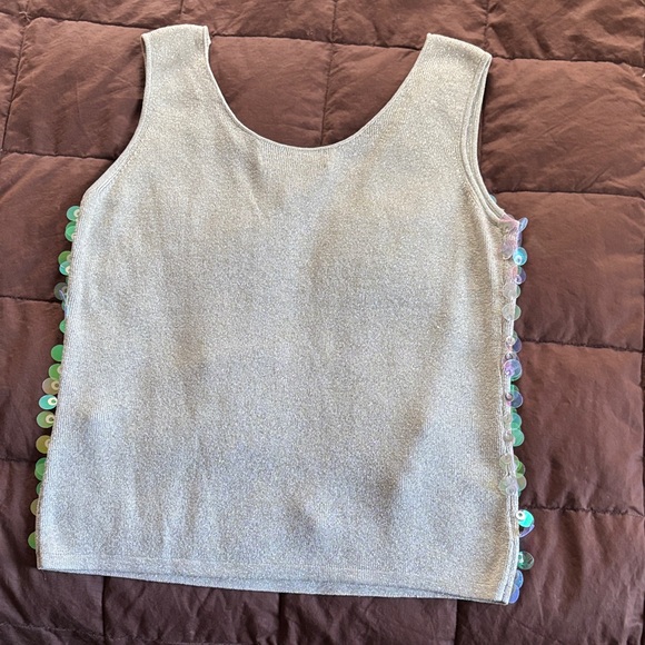 Joseph A Iridescent Sequin Tank - Picture 3 of 3
